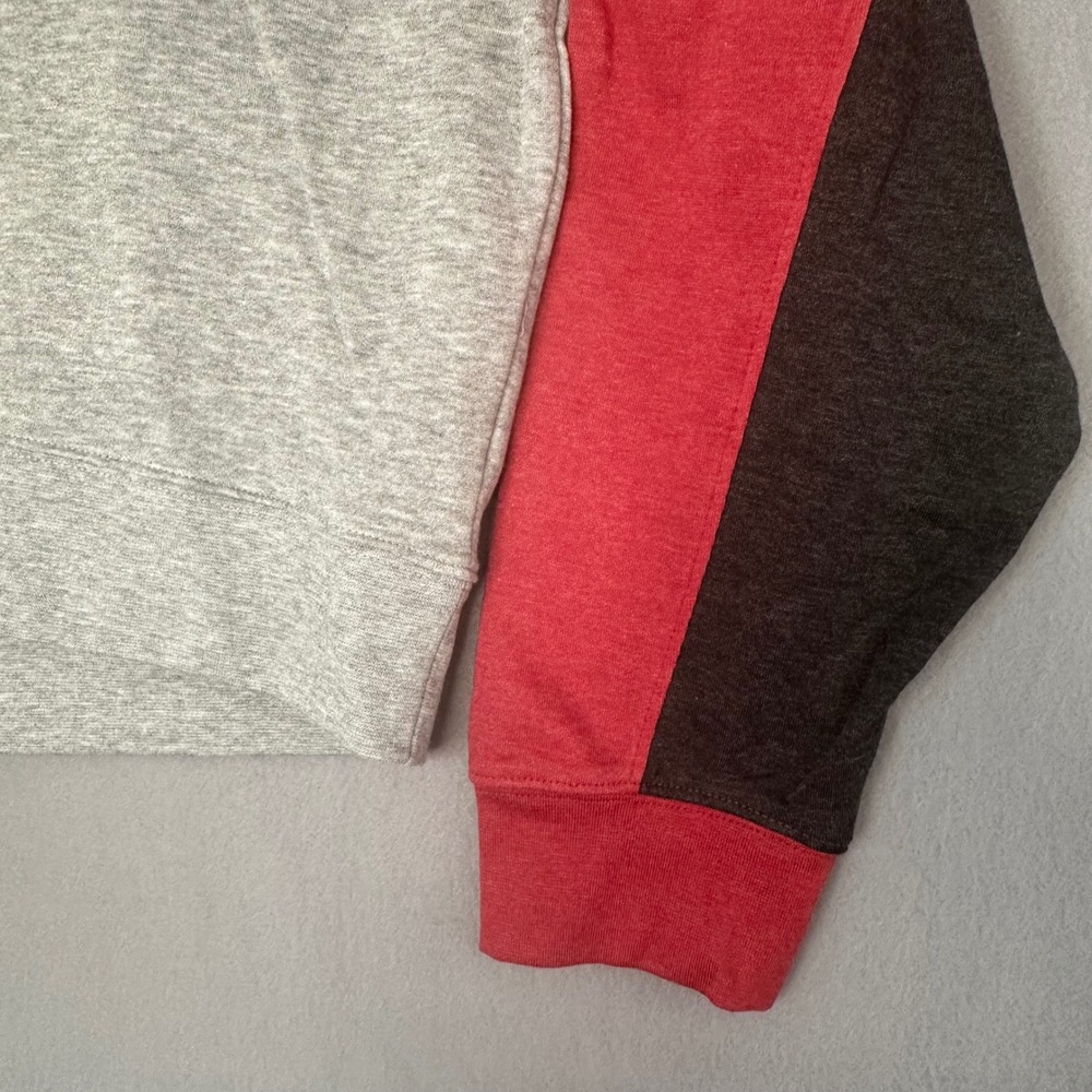 NFL Team Apparel Arizona Cardinals Womens 2XL Colorblock Hoodie Red Gray Fleece - Picture 2 of 11